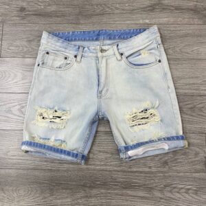 Short Jeans Destroyed Custom - Dirty Blue