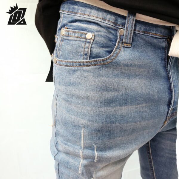 skinny jean destroy wash zipper blue 12