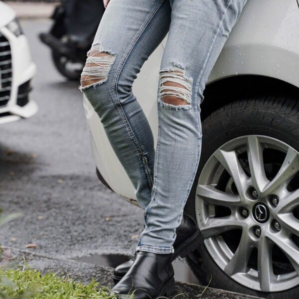 skinny jeans rach goi zipper blue 3